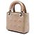 Dior Beige Mini Iridescent Lambskin Cannage Lady Dior - vista 2