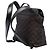 Zaino Gucci in nylon GG marrone - vista 2