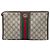Gucci Beige GG Supreme Web Ophidia Clutch