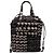 Borsa Tote Chanel Black CC Canvas Grafitti con coulisse