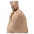 Autre Marque Pouch da sera in raso marrone con monogramma Saint Laurent