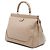 Gucci Bolsa de Alça Superior Bold Bamboo em Pele de Bezerro Bege Medium - vista 2