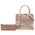 ALAÏA Tote Garance 20 em couro de bezerro Vienne castanho com corte a laser - vista 6