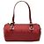 Fendi rote Zucchino Canvas Tonnenhandtasche