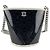 Borsa a secchiello Chanel Camellia Coco in PVC nero e vitello stropicciato, Small