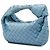 Bottega Veneta Mini Jodie in Nappa Intrecciato Blu - vista 2