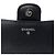 Custodia per occhiali Chanel Black CC Quilted Caviar con catena - vista 5