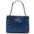 Chanel Blue Medium Quilted Iridescent Caviar Chic Shopping Tote