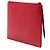 Pouch GucciGhost in pelle di vitello rossa con zip a diamante - vista 2