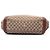 Borsa Tote convertibile Bella Gucci in tela GG beige - vista 3