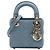 Dior Blue Micro Lambskin Cannage Lady Dior
