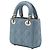 Dior Blue Micro Lambskin Cannage Lady Dior - Ansicht 2