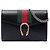 Gucci Dionysus Web Mini Wallet On Chain aus schwarzem Kalbsleder