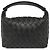 Borsa a mano Bottega Veneta Wallace Mini in Nappa Intrecciato nera