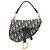 Bolsa Saddle Mini em tela Oblique azul Dior