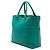 Tote convertible Prada Blue Vitello Daino con zip frontale - vista 2