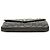 Autre Marque Saint Laurent Envelope Wallet on Chain aus schwarzem Lammleder Triquilt mit Monogramm-Charms - Ansicht 3