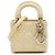 Dior Yellow Micro Lambskin Cannage Lady Dior