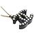 Collana con pendente logo Chanel Silver CC in resina di ottone e strass - vista 8