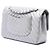 Chanel Silver Medium Classic Chevron Caviar Double Flap - Ansicht 2