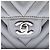 Chanel Silver Medium Classic Chevron Caviar Double Flap - Ansicht 5