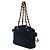 Chanel gesteppte Satin-Handtasche schwarz mit Reißverschluss CC - Ansicht 2