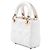 Dior White Micro Lambskin Cannage Lady Dior - vista 2