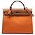 Hermès Orange Toile Herbag Zip 31