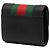 Cartera compacta Gucci Sylvie Web de piel de becerro negra - vista 2