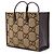 Borsa Tote Gucci Beige Jumbo GG Canvas Web - vista 2