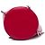 Borsa secchiello Miu Miu in pelle di vitello rossa con bordi festonati e occhielli - vista 3