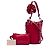 Borsa secchiello Miu Miu in pelle di vitello rossa con bordi festonati e occhielli - vista 6