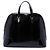 Borsa Gucci Nice Dome Top Handle Large Microguccissima in vernice nera