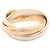 Anello Cartier Trinity in oro rosa bianco e giallo 18K
