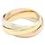 Anello Cartier Trinity in oro rosa bianco e giallo 18K - vista 2