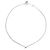 NUOVO COLLANA VANRYCKE VALENTINE IN ORO BIANCO 18K 0.90GR DIAMANTE SOLITAIRE