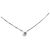 NUOVO COLLANA VANRYCKE VALENTINE IN ORO BIANCO 18K 0.90GR DIAMANTE SOLITAIRE - vista 3