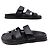 Hermès SCARPE HERMES CHYPRE VV222000ZH PELLE NERA 37 SANDALI MULES BLACK SHOES - vista 3
