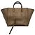 Céline Sac Cabas Celine Luggage Phantom en cuir marron - vue 7