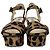 Prada Leopard Print Wedge Sandals in Multicolor Ponyhair - view 2