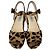 Prada Leopard Print Wedge Sandals in Multicolor Ponyhair - view 3