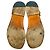 Céline Celine "Bam Bam" Flache Sandalen aus schwarzem Leder - Ansicht 13