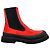 Edge Céline Celine Chelsea Boots aus rotem Leder