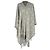 Poncho Dior D-Cannage em cashmere cinza