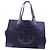 Borsa Tote Tory Burch Ella in poliestere blu navy