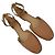 Chloé Lauren Ankle-Strap Ballet Flats in Tan Leather - view 5
