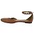Chloé Lauren Ankle-Strap Ballet Flats in Tan Leather - view 7