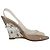Décolleté wedge slingback Rockstud trasparenti Valentino Garavani in PVC Beige