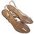 Décolleté wedge slingback Rockstud trasparenti Valentino Garavani in PVC Beige - vista 3