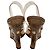 Décolleté wedge slingback Rockstud trasparenti Valentino Garavani in PVC Beige - vista 4
